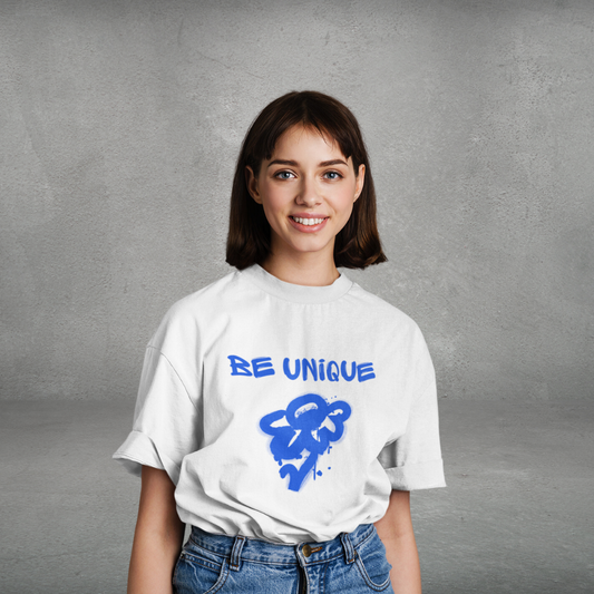 "Be Unique" – T-Shirt für Frauen